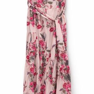 Floral Pink Wide Leg Pants